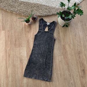 Silence + Noise Body con acid wash dress